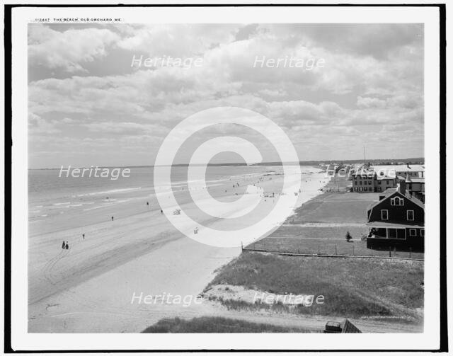 The Beach, Old Orchard, Me., c1900. Creator: Unknown.