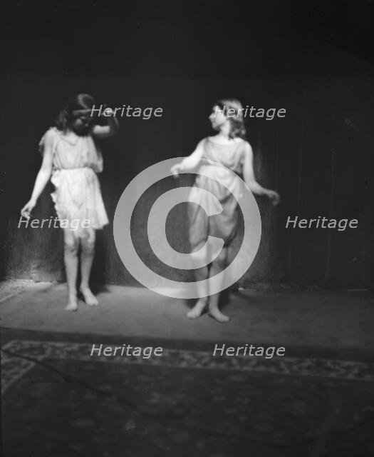 Elizabeth Duncan dancers and children, 1916 or 1920. Creator: Arnold Genthe.