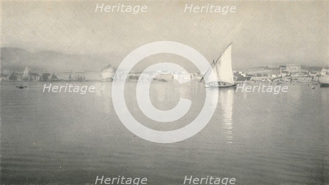 'In the Harbour, Palma, Majorca', c1927, (1927). Artist: Reginald Belfield.
