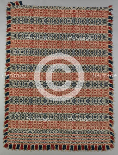 Coverlet, Pennsylvania, 1820/40. Creator: Unknown.