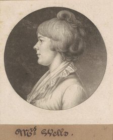 Mary Wright Sonntag Wells, 1802. Creator: Charles Balthazar Julien Févret de Saint-Mémin.