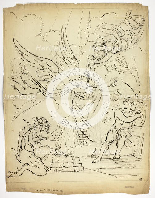 Cupid and Psyche (verso), n.d. Creator: Unknown.