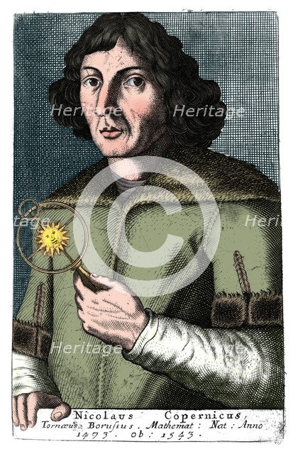 Nicolas Copernicus, Polish astronomer and mathematician. Artist: Unknown.