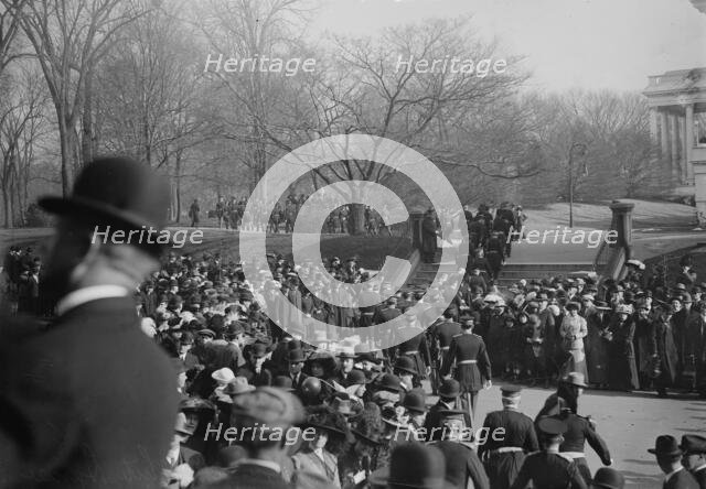 Officers going to Wh. House, between c1910 and c1915. Creator: Bain News Service.