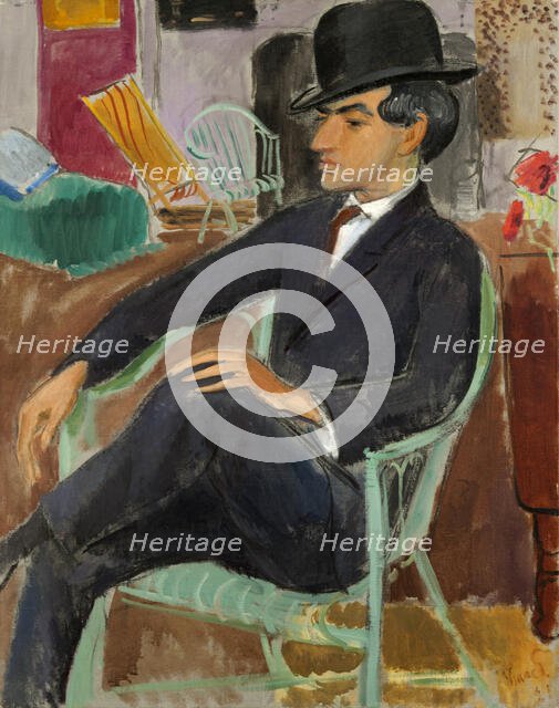 Portrait of the artist Jules Pascin (1885-1930), 1921. Creator: Grünewald, Isaac (1889-1946).