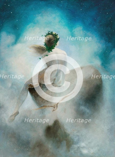 Question to the Stars, 1895. Creator: Diefenbach, Karl Wilhelm (1851-1913).