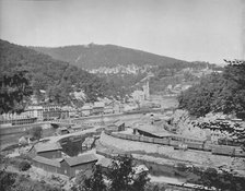 'Mauch Chunk, Pennsylvania, showing Mount Pisgah', c1897. Creator: Unknown.