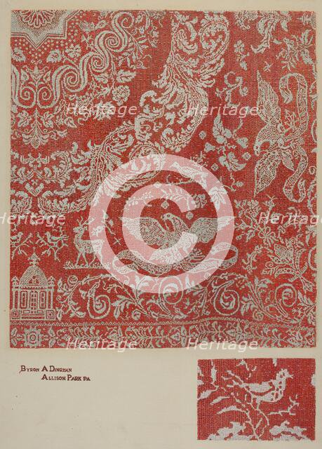 Coverlet, c. 1941. Creator: Byron Dingman.