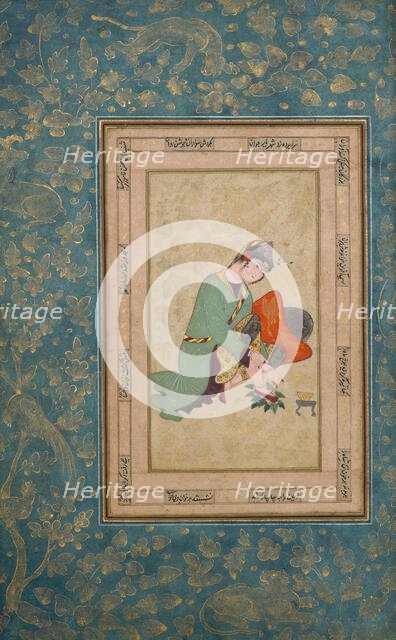 Woman Applying Henna, late 16th century. Creator: Unknown.