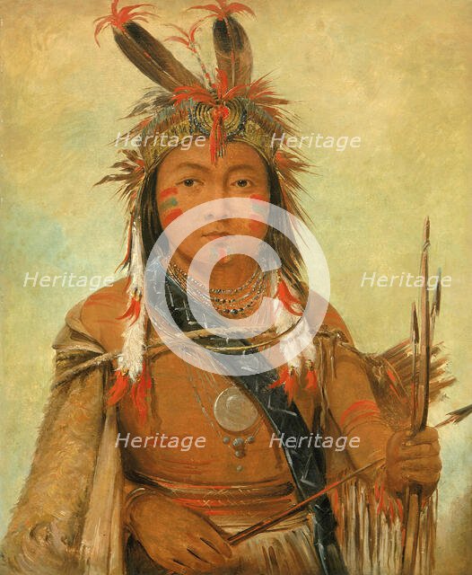 Ud-je-jock, Pelican, a Boy, 1845. Creator: George Catlin.
