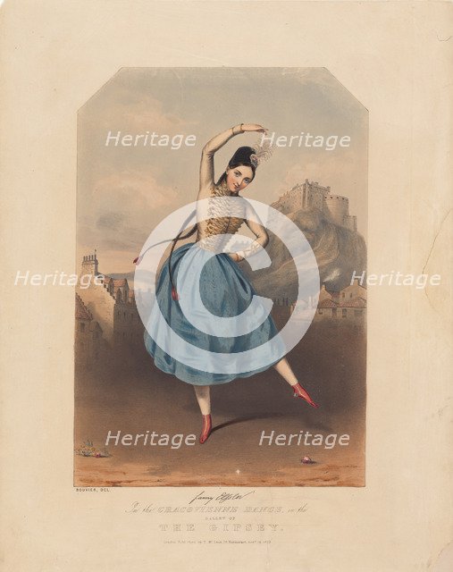 Krakowiak, danced by Fanny Elssler (1810-1884) in ballet La Gipsy, c1840.