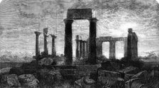 "The Temple of Minerva in Aegina, Greece", by Harry Johnson, in the Gallery..., 1862. Creator: Mason Jackson.