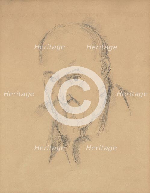 Self-Portrait [recto], 1897/1900. Creator: Paul Cezanne.