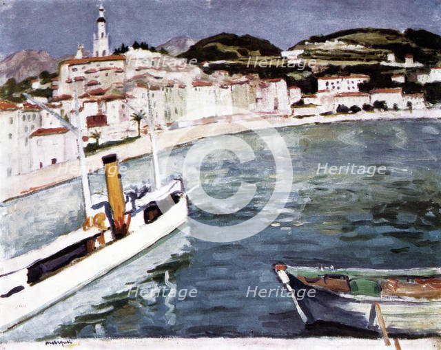 'Harbour at Menton' , 1905. Artist: Albert Marquet