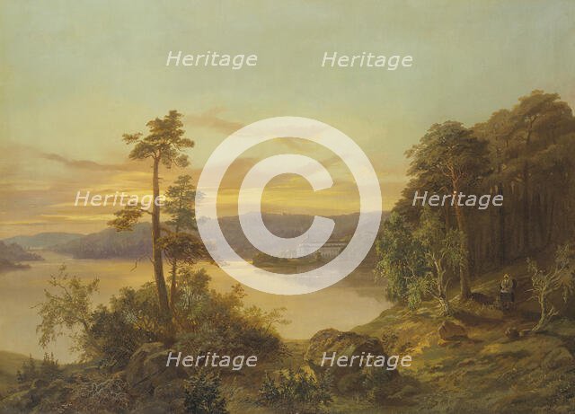 View of Ulriksdal, 1868. Creator: Charles XV, King of Sweden.