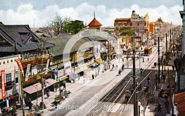 Sakaemachi Street, Nagoya, Japan, 20th century(?). Artist: Unknown