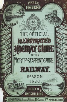 Title page, Guide to the North Staffordshire Railway, 1890. Creator: Unknown.
