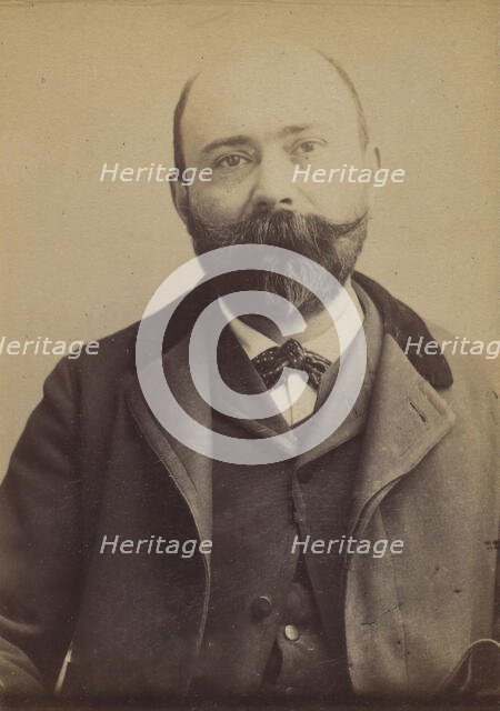 Duprat. François, Louis. 34 ans, né à St-Martin (Gers). Marchand de vins. Anarchiste. 27/4..., 1892. Creator: Alphonse Bertillon.