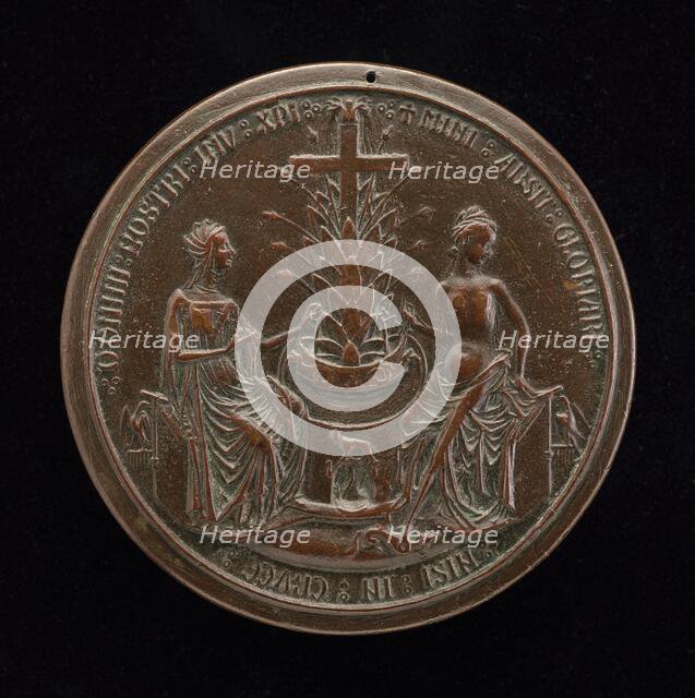 The Church and Paganism Beside the Fountain of Life [reverse], 1402/1413. Creator: Unknown.