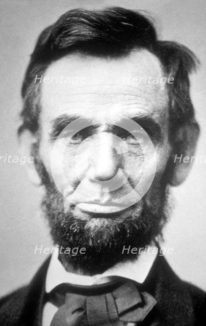 Abraham Lincoln (1809 - 1865). Sixteenth President of USA.