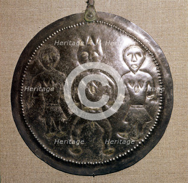 Silver and Gilt Plaque from Kama River region, USSR, 3rd century BC-8th century Artist: Unknown.