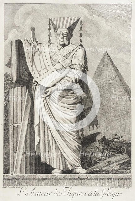 L'Auteur des figures à la Grecque, 1771. Creator: Bossi.