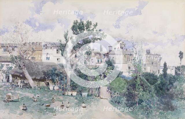 La Huerta, Seville, 1870-1880. Creator: Martín Rico y Ortega.