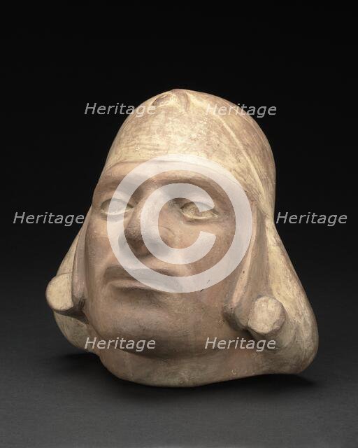 Portrait Jar of a Ruler with Traces of Face Paint, 100 B.C./A.D. 500. Creator: Unknown.