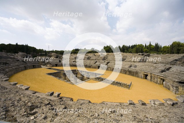 The amphitheatre at Italica, Spain, 2007. Artist: Samuel Magal