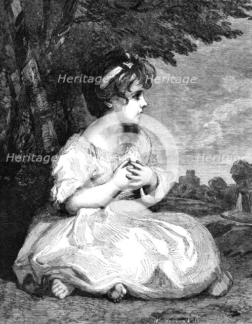 "The Age of Innocence", by Sir Joshua Reynolds, in the South Kensington Museum, 1864. Creator: W Thomas.