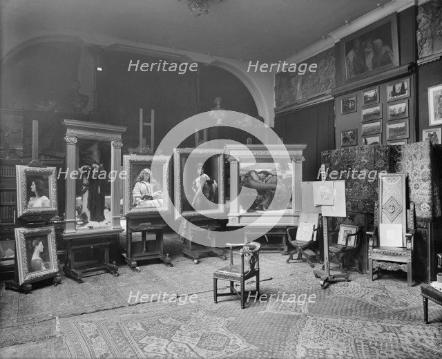Lord Frederic Leighton's studio, Leighton House, 12 Holland Park Road, London, 1895. Artist: Bedford Lemere and Company.