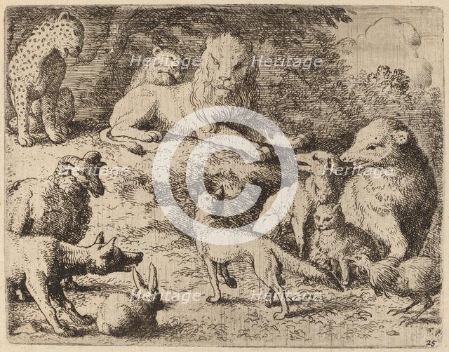 The Animals Present Their Charges Against Reynard, probably c. 1645/1656. Creator: Allart van Everdingen.
