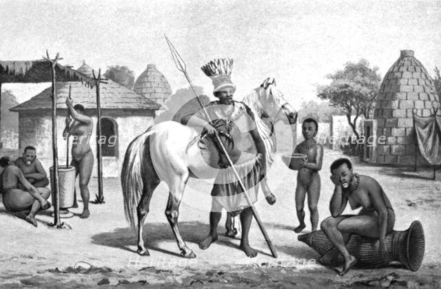 ''Un village mongo; L'Ouest Africain', 1914. Creator: Johann Martin Bernatz.