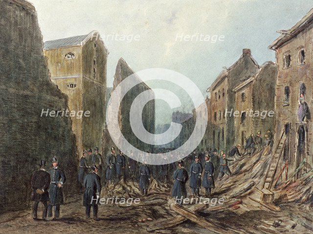 Corporation Row, Finsbury, London, c1867. Artist: Anon