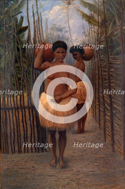 Papuan Women, ca. 1890-1899. Creator: Antonio Zeno Shindler.