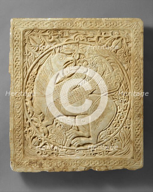 Panel with a Griffin, Byzantine, 1250-1300. Creator: Unknown.