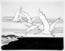 Cranes, c1898. Creator: Walter Leistikow.