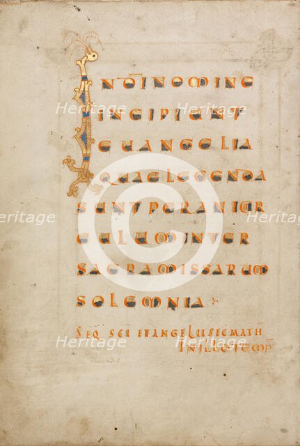 Decorated Incipit Page; Gospel Lectionary, late 10th century. Creator: Unknown.