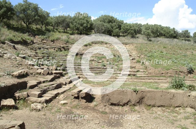 The theatre at Kalydon, Greece. Artist: Samuel Magal