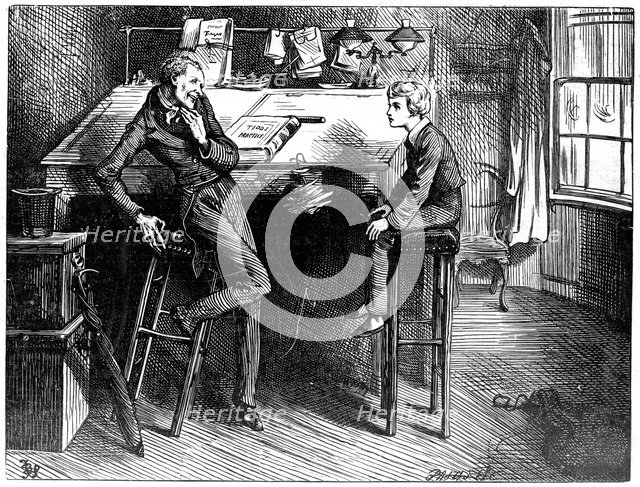 David Copperfield And Uriah Heep 1912 Artist Frederick Barnard 2321625 Heritage Images