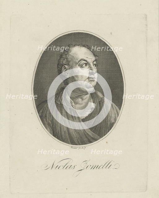 Portrait of the composer Niccolò Jommelli (1714-1774). Creator: Riedel, Gottlieb Friedrich (1724-1784).