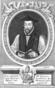 Nicholas Ridley, 16th century English Protestant reformer and martyr. Artist: Unknown