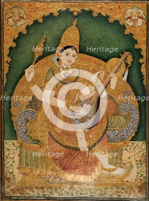 Saraswati. Artist: Krishnappa, Chitragara  