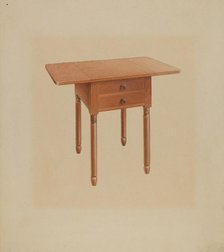 Shaker Table, c. 1938. Creator: Alfred H. Smith.