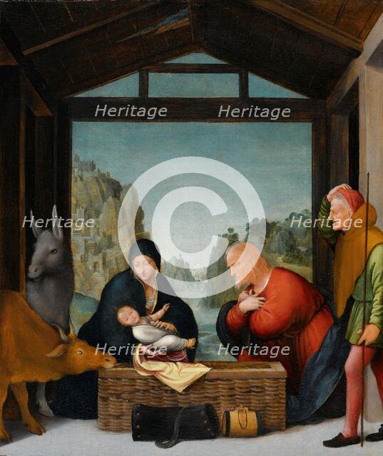 The Adoration of the Shepherds, 1500-1535. Creator: Bramantino.