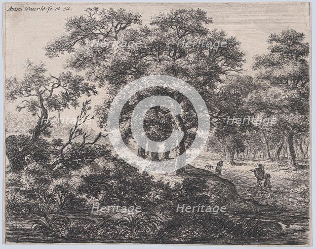 The Four Trees, 17th century. Creator: Anthonie Waterloo.