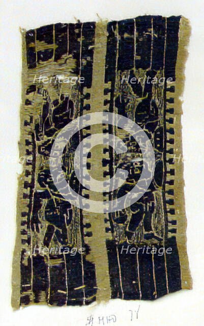 Textile Fragment, Coptic, 6th century. Creator: Unknown.