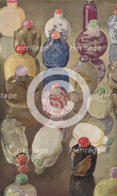 'Chinese Snuff Bottles', c1923.  Artist: George Sheringham.