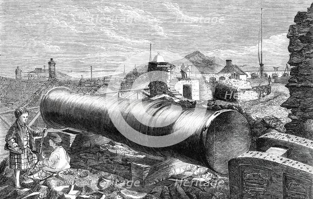 "Mons Meg", Edinburgh Castle, 1860. Creator: Unknown.