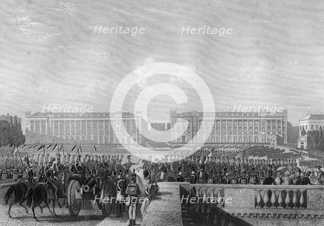 The entry of the Allies intp Paris, 1815 (c1857). Artist: DJ Pound